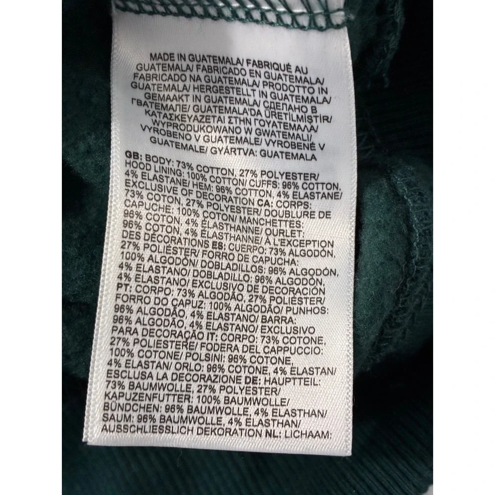 The North‎ Face Mens Forest Green Plaid Box Logo Hoodie Sweatshirt A7ZWH Large